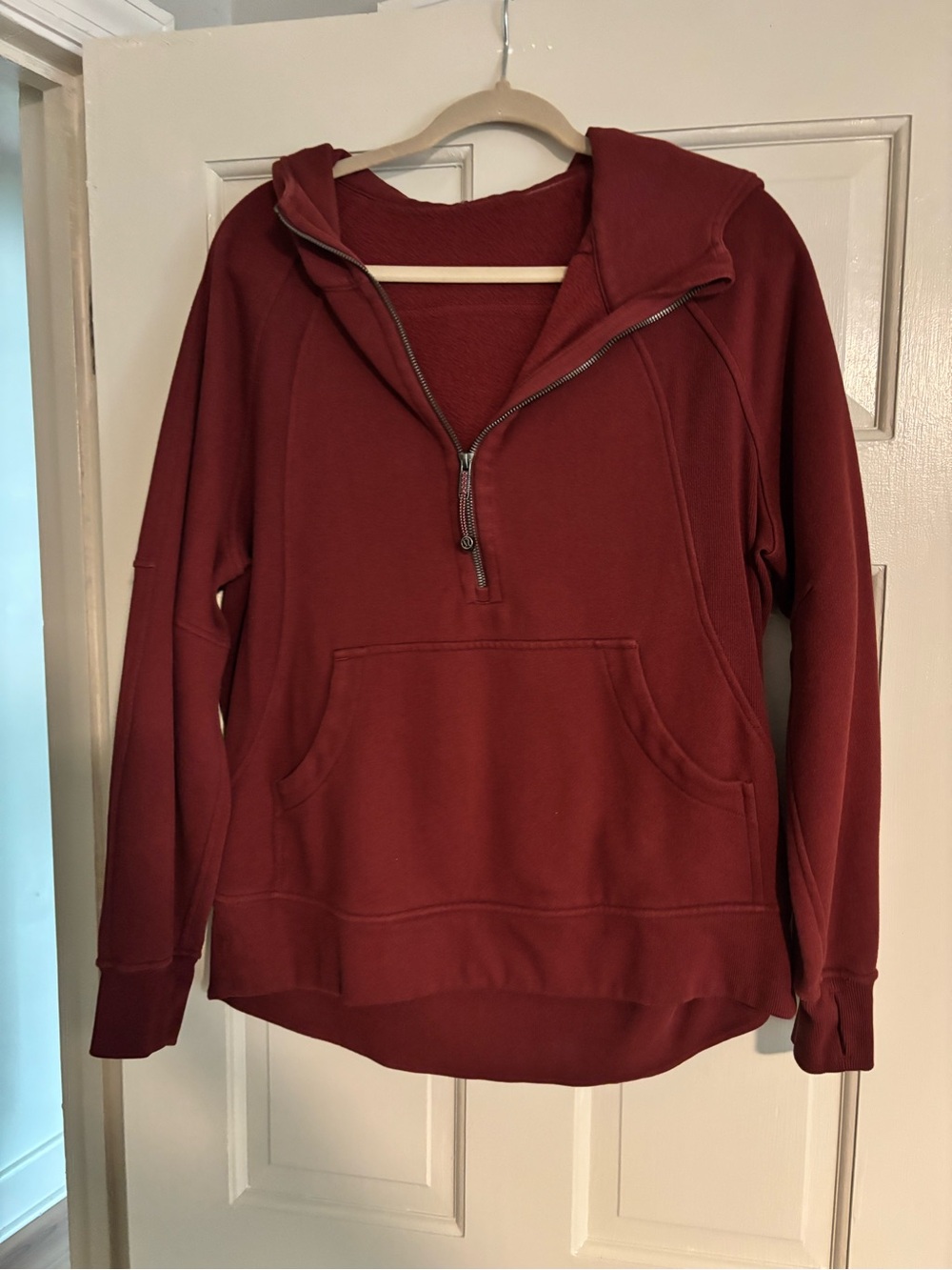 lululemon athletica Women's Half-Zip Scuba in Deep Wine